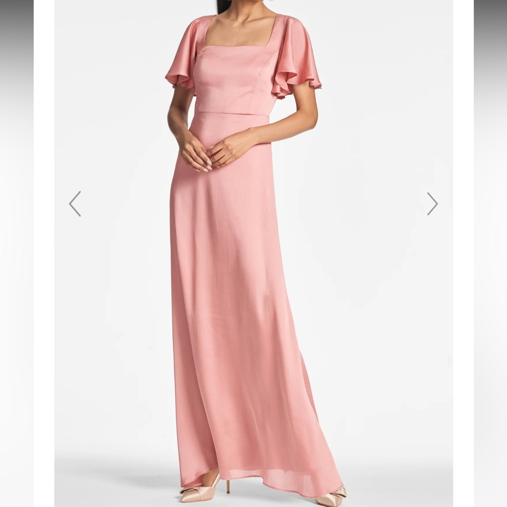 Sachin & Babi Aurora Gown In Rouge (Peach Pink) Color - New With Tag - Reemoly